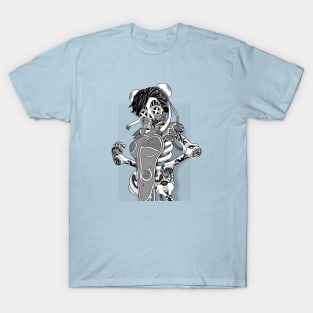 Lady with a power kick T-Shirt